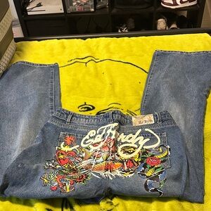 Ed Hardy Denim with Vibrant Graphic